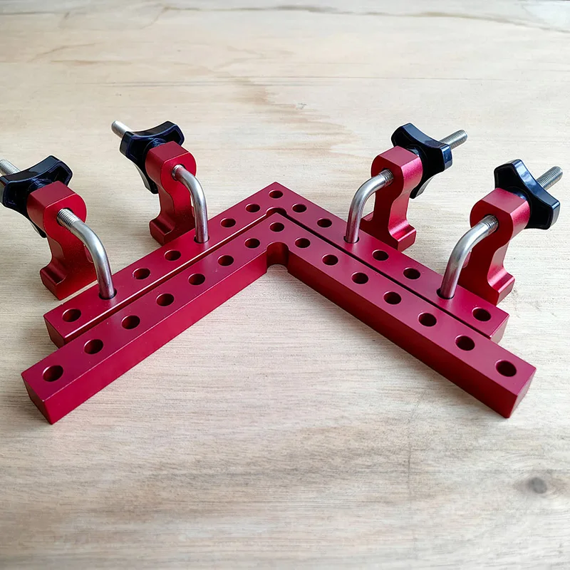 Imagem -03 - Carpintaria Canto Braçadeira 90 Graus Posicionamento Quadrados Grampos do Ângulo Direito Carpenter Clamping Tool para Armários