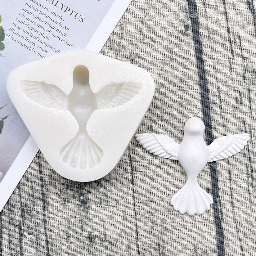 Dove Silikon-Zuckergussform Schokoladen-Cupcake-Backform Fondant-Kuchendekorationswerkzeuge – Detail 9