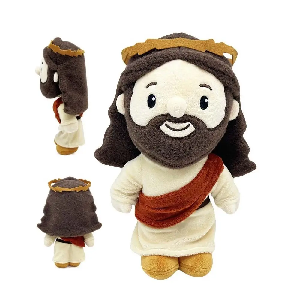 

Bedside Home Decoration Jesus Cotton Doll Plush Pillow Sleep Hug Stuffed Jesus Cartoon Kawaii Jesus Plush Toy Birthday Gift