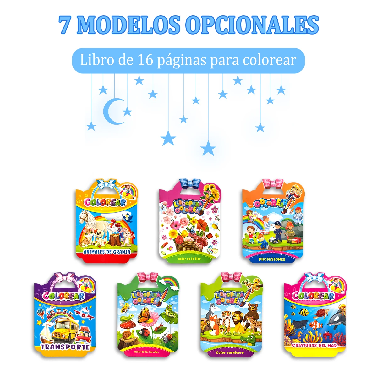 Children's Coloring Portable Book Set - Multiple Options, Creative Drawing Enlightenment, Best Gift for Children