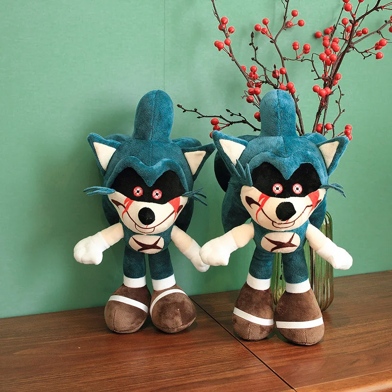 40cm Sonic exe game super cool dark hell Sonic plush doll plush toy doll boy Christmas birthday gift