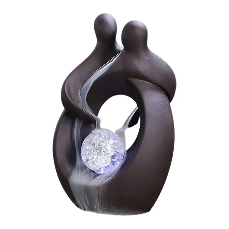 

Backflow Incense Holder Incense Backflow Burner Holder Hugging Lovers Incense Burner Insencents Holder For Study Rooms Yoga