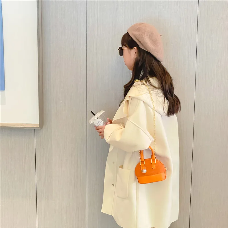 Children Messenger Bag Purse and Handbag Fashionable Retro Crossbody Bag for Women Shell Bag Mother Kids Bags for Girl Сумка Sac