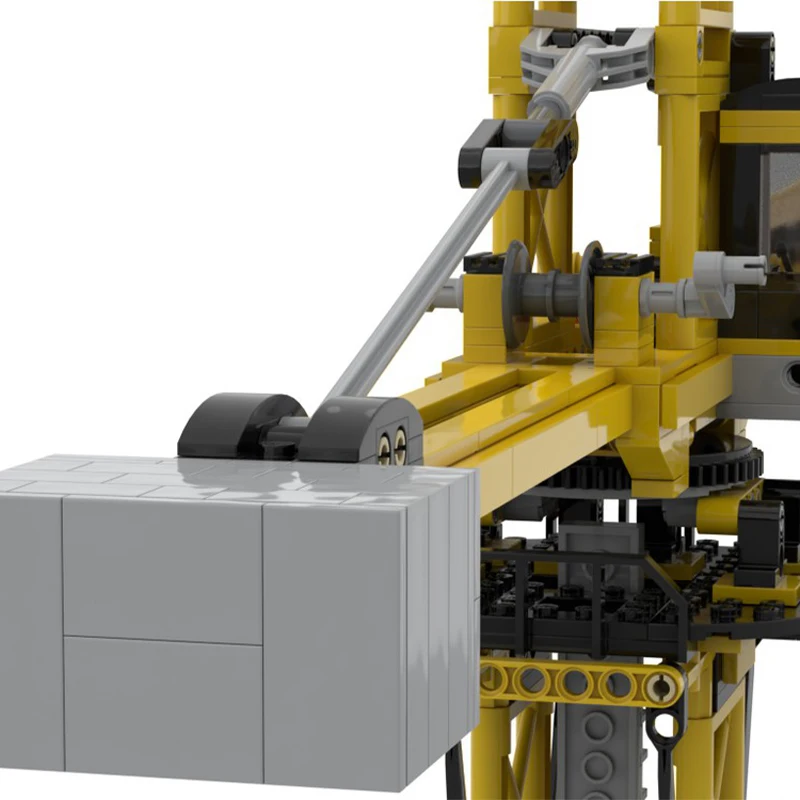 762 Pcs Construction Modular Crane Engineering Equipment Custom MOC Creation Building BlocksToys Gift