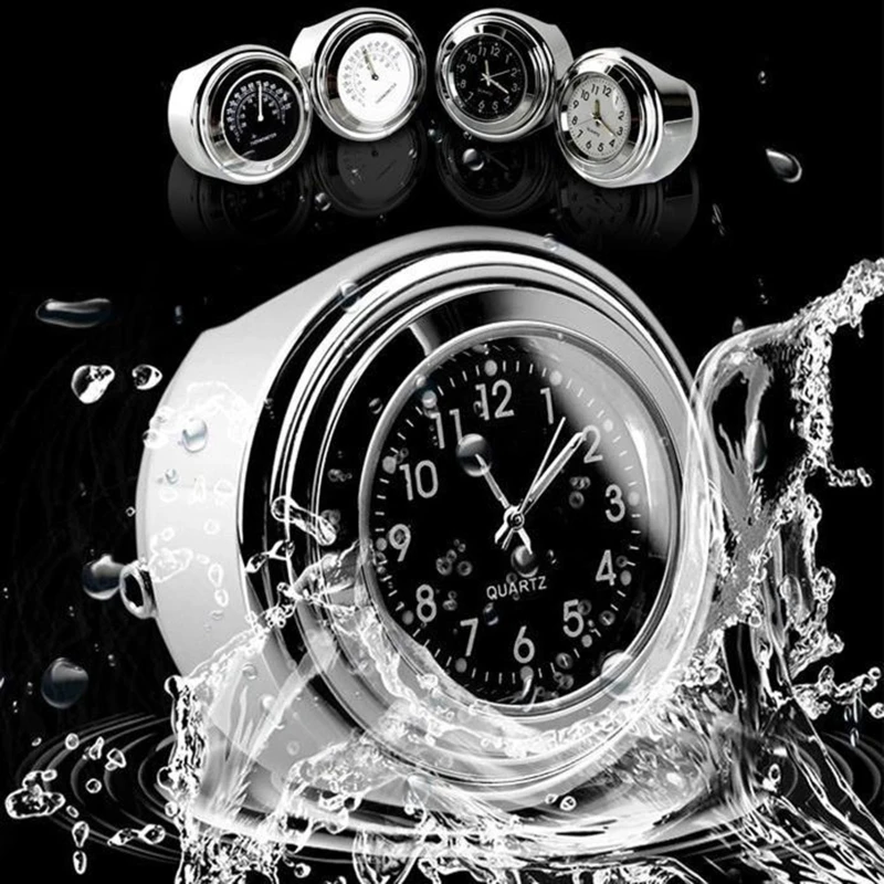 

22/25mm Motorcycle Handlebar Watch Motorbike Modification Handlebar Mount Waterproof Quartz Clock Watch Part with Wrench