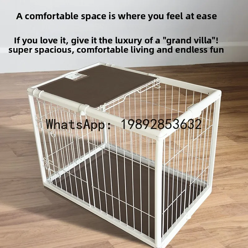 YFY Dog Cage Small Dog Cage Dog House Fence Indoor Cat Cage Household Teddy Corgi Enclosure Large