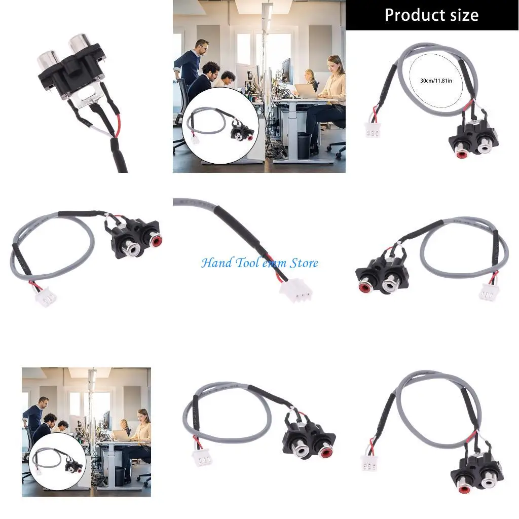 

H37F High Fidelities Sound Input Cable with XH2.54MM 3Pin Terminals and Mounting Screws
