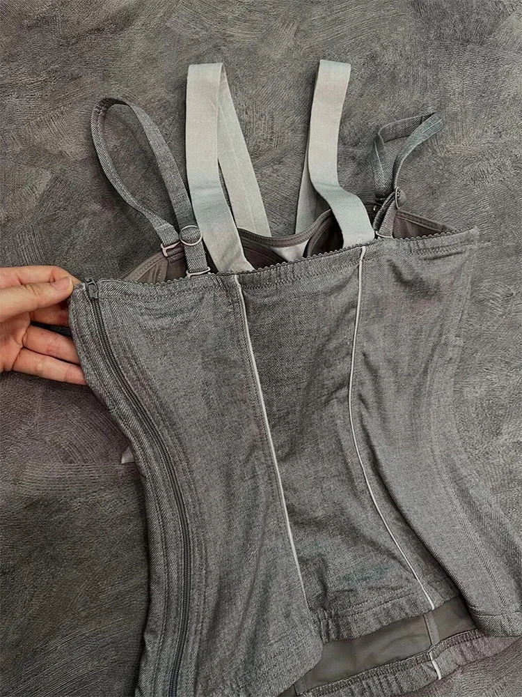 

Original Retro ey Strap Top Thai Sle Beautiful Sexy Spicy Girl Small Vest Summer 2025 Women's Faion Commute Slim Fit Co...