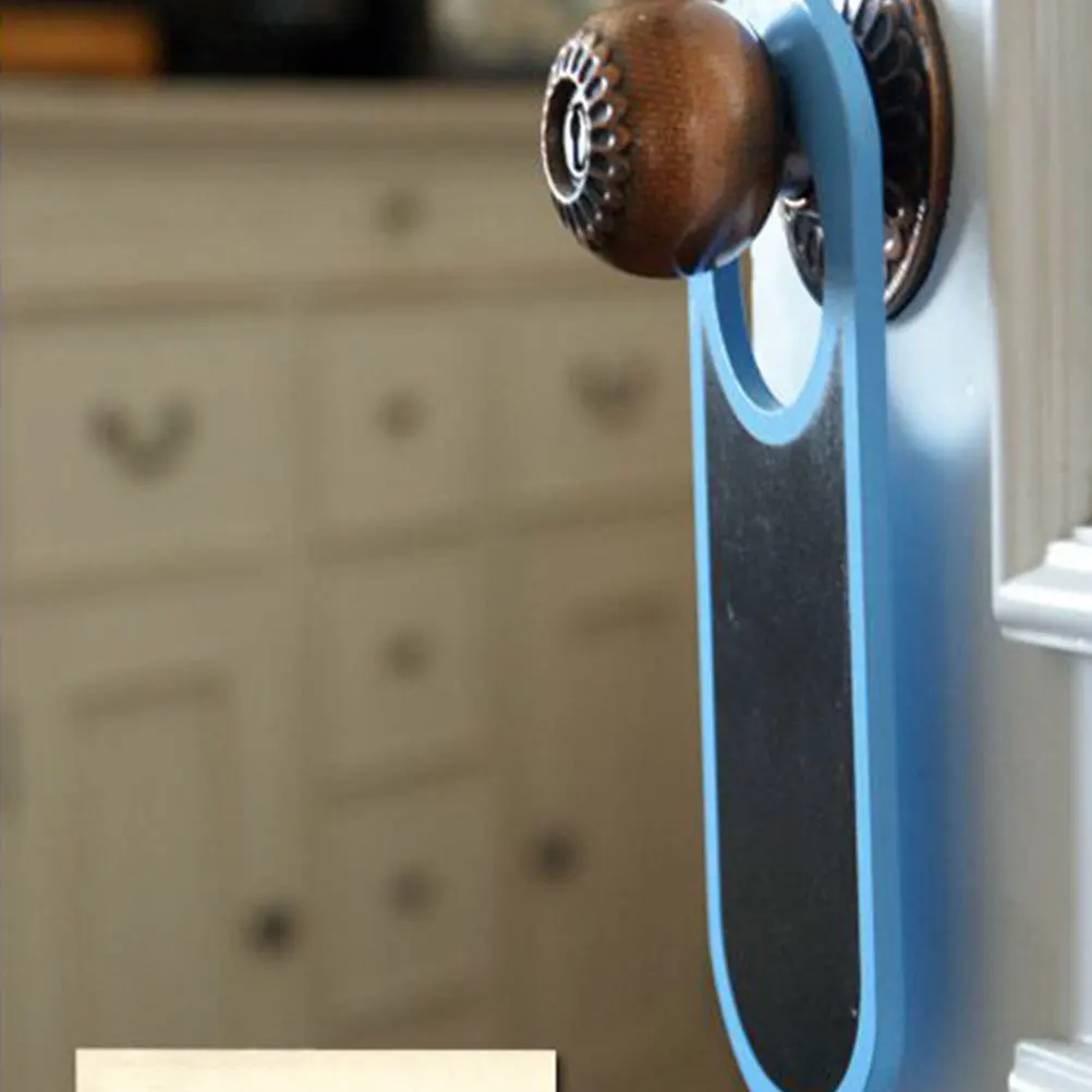 

4Pcs Mini Wooden Chalkboards Hanging Blackboard Double Sided Message Board Door Decor Retro Style Blue Pink Red Yellow