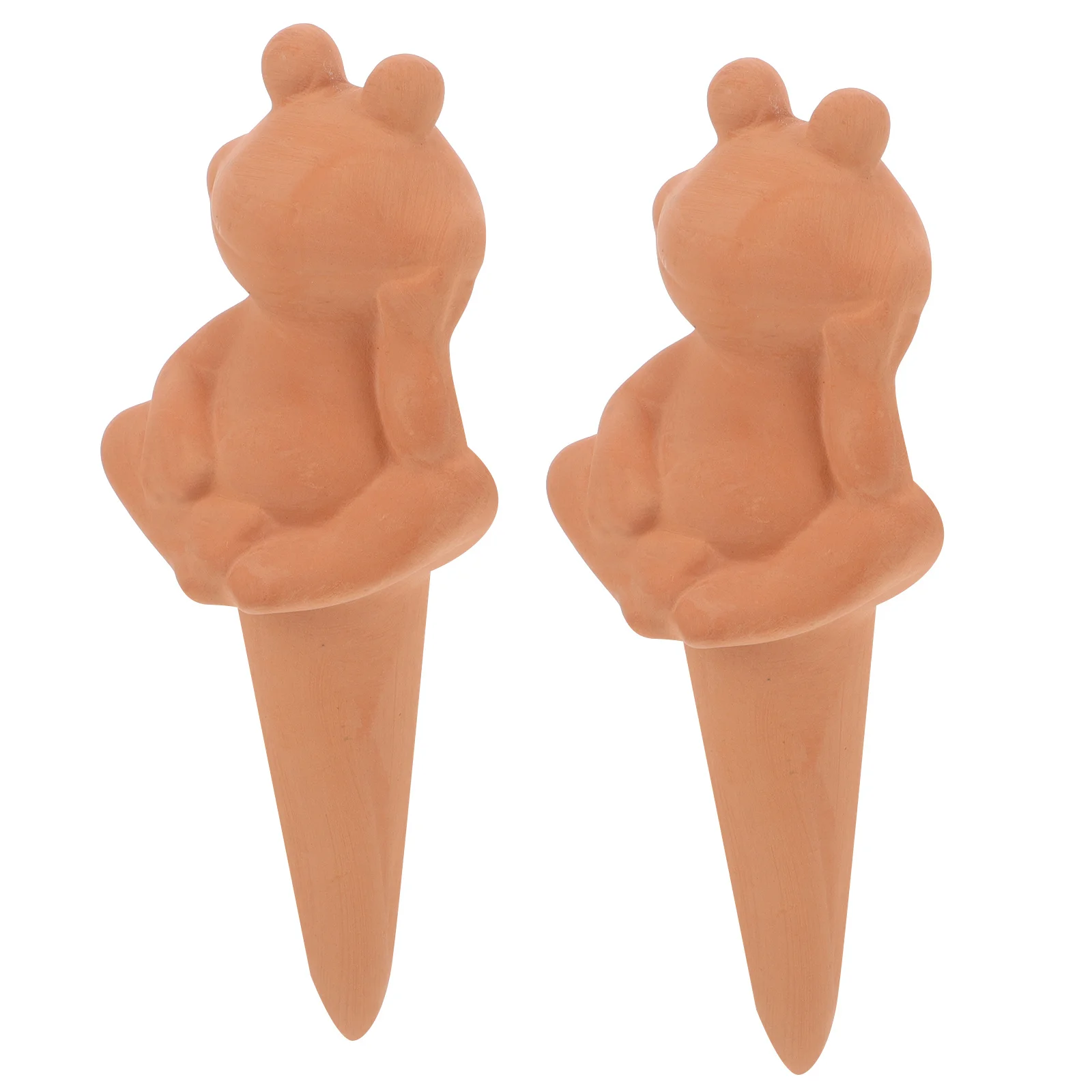 

2Pcs Automatic Red Pottery Plant Watering Globe Self Watering Spike Drip Irrigation Device for Indoor Outdoor Plant Waterer