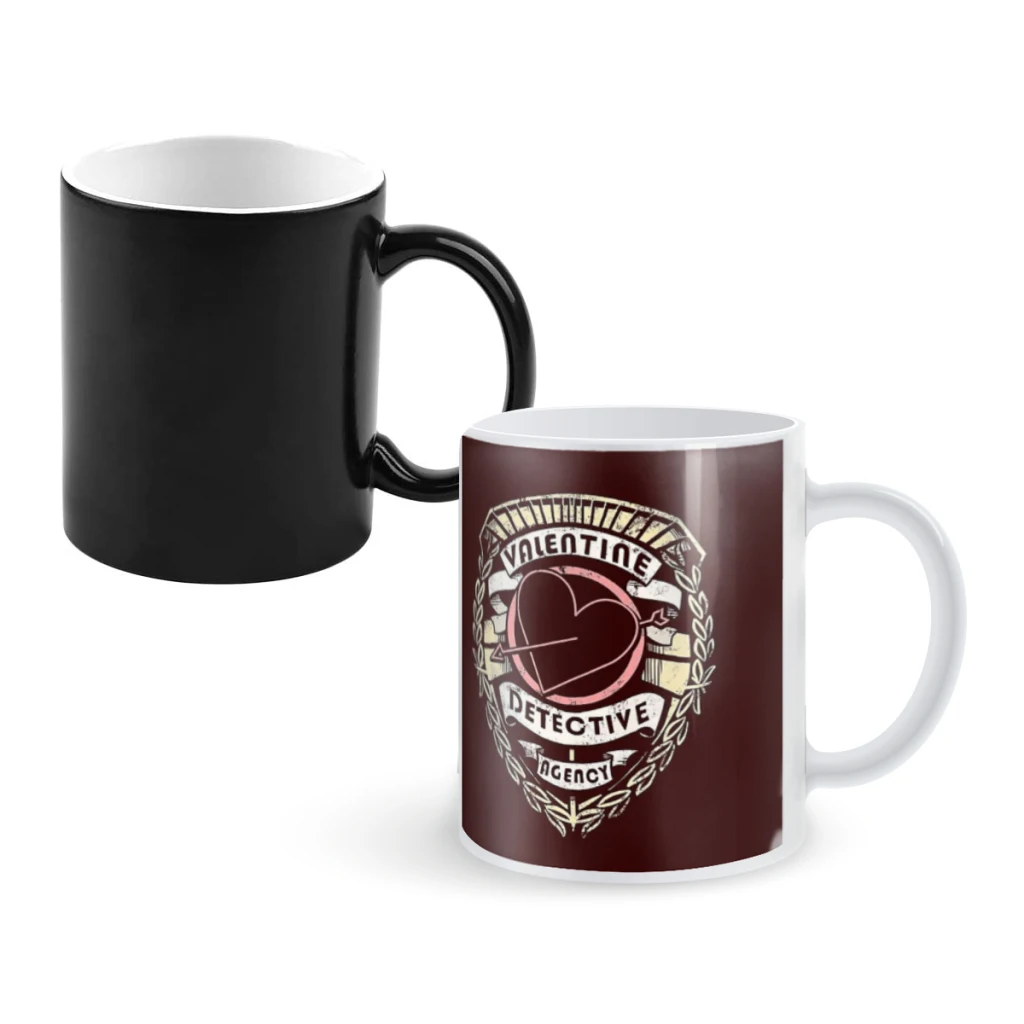 

Valentine Detective AgencyCoffee Mugs And Mug Creative Color Change Tea Cup Ceramic Milk Cups Novelty Gifts