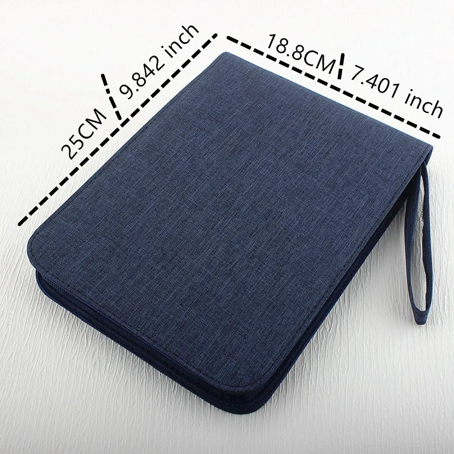 Imagem -04 - Waterproof Canvas Fountain Pen Case Rollerball Pen Case Display Holder Organizador Bolsa 24 Cores