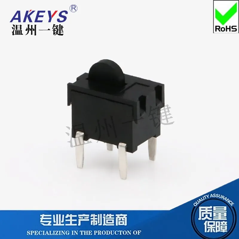 10pcs KFC-V-11 Limit Camera Reset Micro Switch High Life 4-Pin Plug-in Monkey Accessories Black