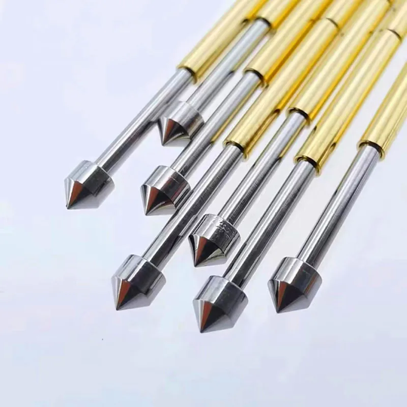P100 Serie Nickel Überzogene Messing Feder Test Sonde Test Pin Pogo Pin Elektrische Erkennung Nadel PCB Test Werkzeug P100-B P100-B1 – Detail 16