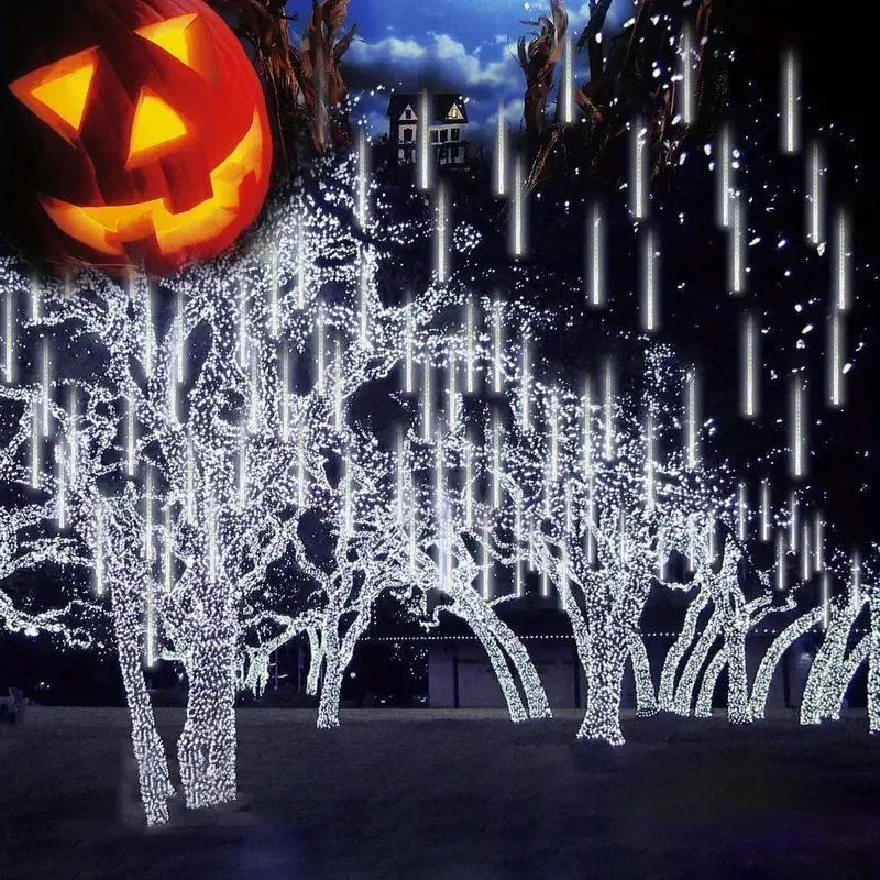 1/2/3/4 Set LED Meteor Shower String Lights Falling Raindrop Fairy Garden Christmas Holiday Party Patio Decoration capodanno 2025