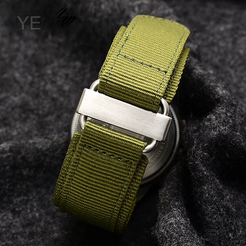 Premium Nylon Hook and Loop Fastener Durable Watch Strap for Bell Ross/Panerai Outdoor Sports Canvas band 22 24 mm