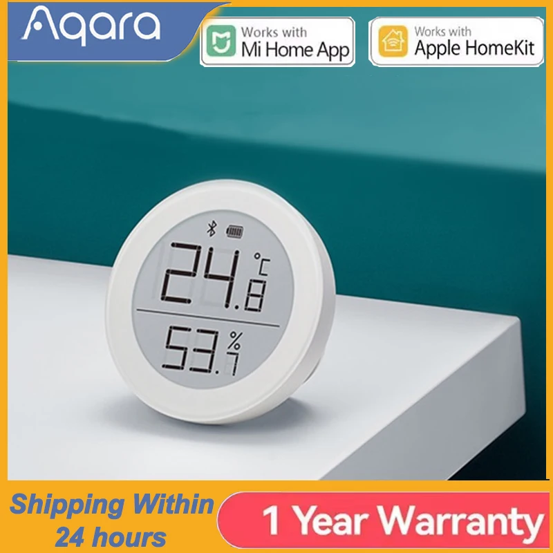 

Датчик температуры и влажности Aqara Mijia Qingping для Xiaomi APP Mi home, умный давление воздуха, контроль окружающей среды Zigbee, умный дом