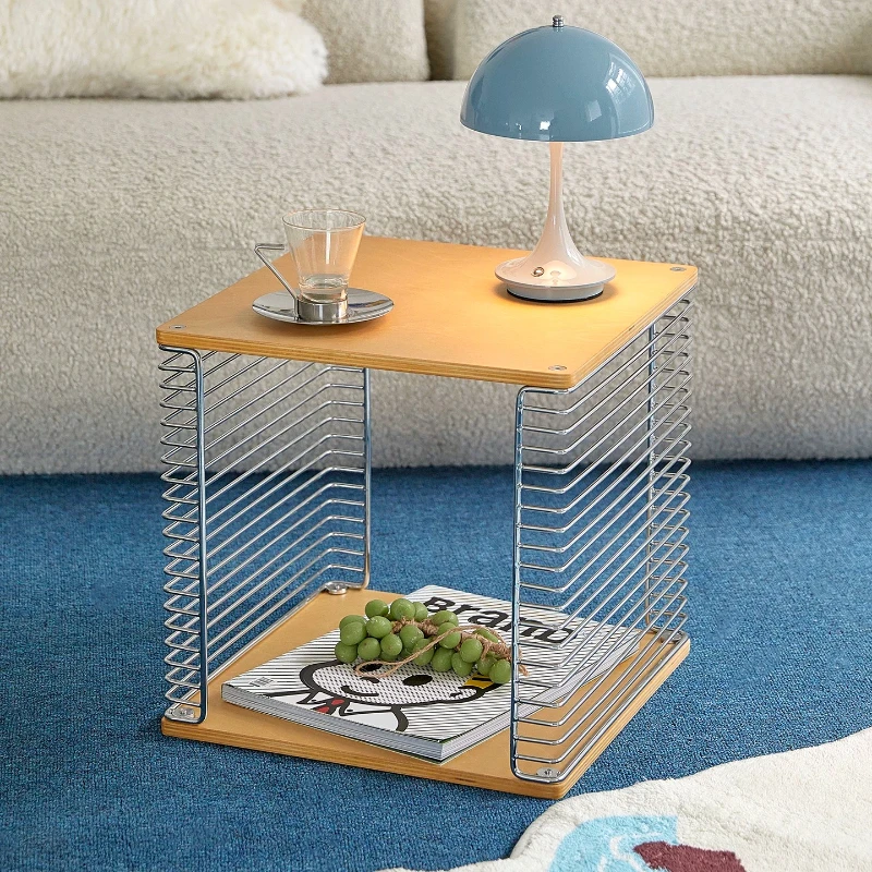 Medieval steel edge few small apartment living room sofa corner modules bedside rack