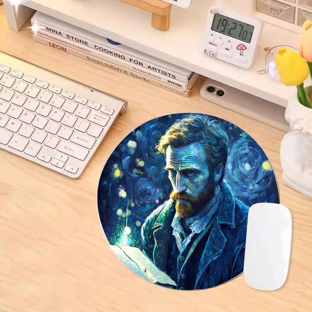 Van Gogh Art Paintings Mousepad Rubber Small Speed Version Game Computer Keyboard Office Table Mat PC Laptop Mouse mat Writing