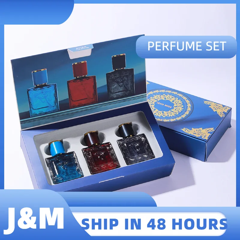 

90ml Men Perfume Gift Box 3pcs Set Charming Man Colognes Lasting Fragrance Attracting Women Perfumes Hombres Originales
