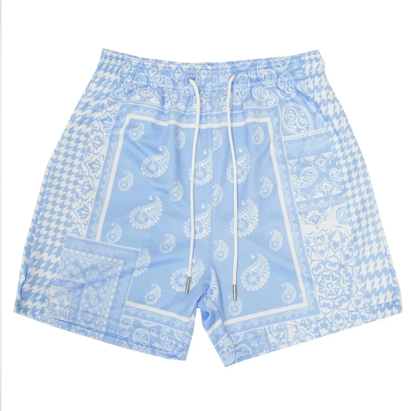 Summer New Trendy Boho Shorts Women Men Vintage Oversize Street Sports Outdoor Shorts Hawaii Beach Short Pants Swim Trunks