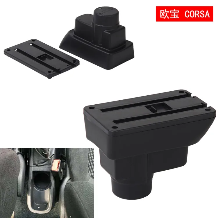 New Storage Box For opel corsa dedicated central armrest box storage box accessories USB Charging