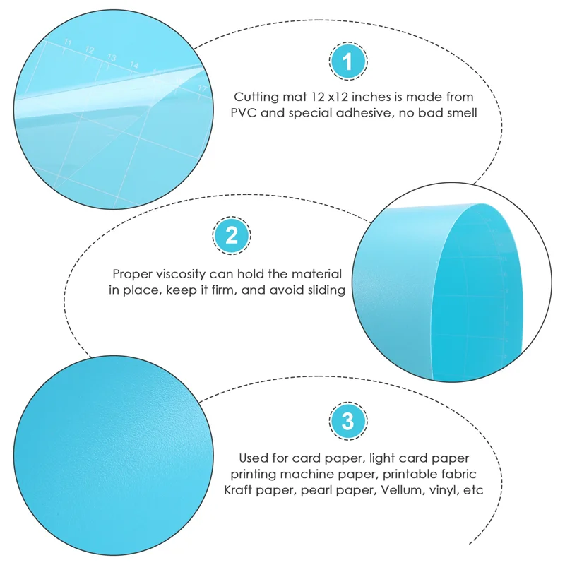 AF93-5Pack قطع الحصير لصانع الكريكت 3/صانع/استكشاف 3/الهواء 2/الهواء/واحد (12X12 بوصة) ملحقات حصائر الكريكيت اللحف