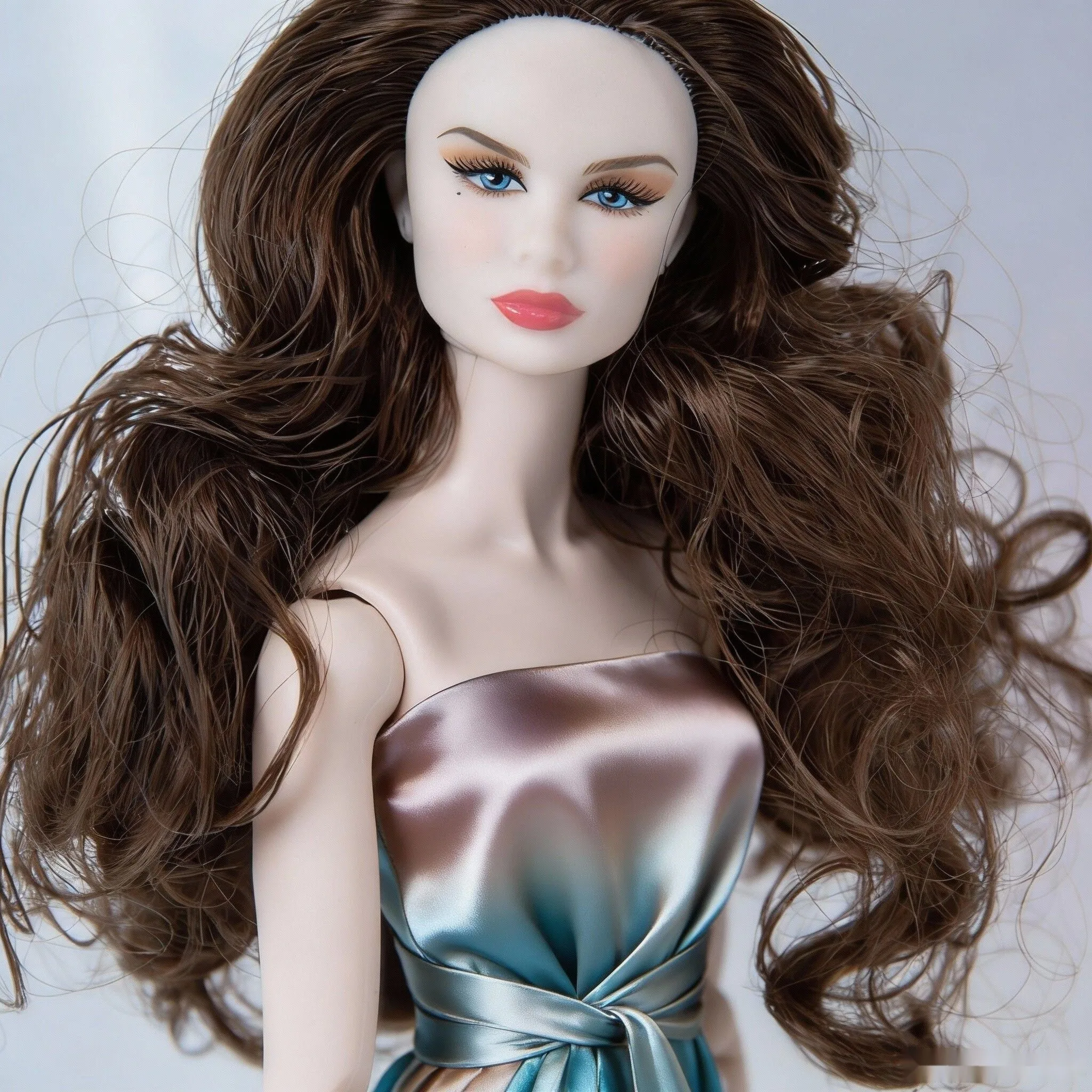 BJD Articolato 1/6 con 12 Articolazioni, 32 cm, Capelli e Pelle, Dettagli Raffinati, Outfit Fai-da-te, Regalo di Compleanno/Festività, Espositore (Senza Vestiti)