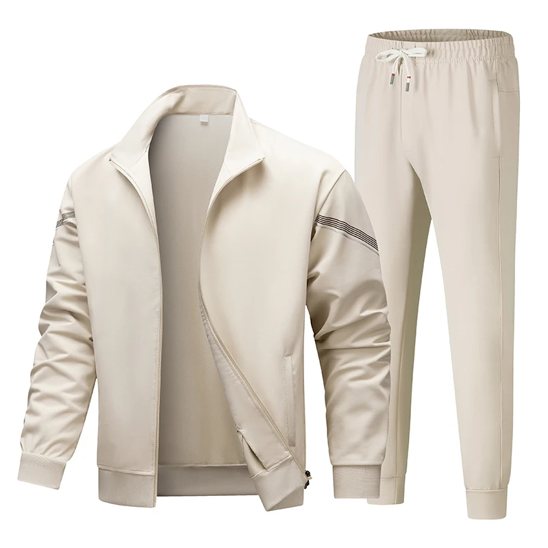 

Spring Tracksuit Men 2 Piece Sets Athletic Full Zip Sweatsuits Jogging Suit Casual Outdoor Streetwear Sportwear Outerwear Sets