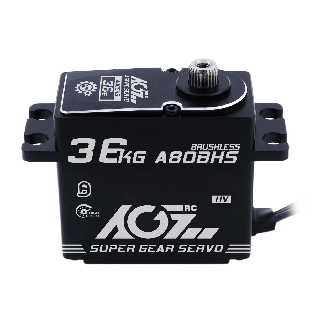 AGFRC A80CHS A80BHS 7.4V 32KG 36KG Metal Gears Coreless Brushless Motor 25T Digital STD Steering Servo For 1/10 RC Truck Car par