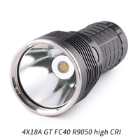 Convoy 4X18A flashlight,  GT FC40 high CRI type-c charging interface,18650 flashlight ,torch