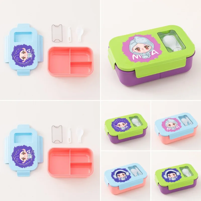 Kpop شيطان هنتر علب الاغذية Minecrafted طباعة المحمولة بينتو صندوق الميكروويف ساخنة صناديق الغداء نزهة صندوق الأطفال الغذاء الحاويات #1