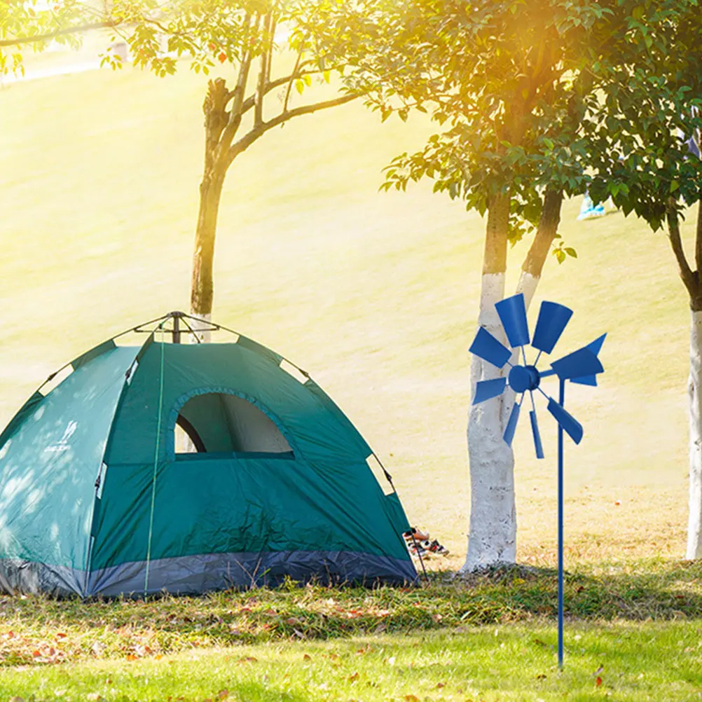 

3Pcs Garden Windmill Metal Outdoor Lawn Pinwheel Spinners Yard Decor Rotating Ornament Spinners Scene Decor