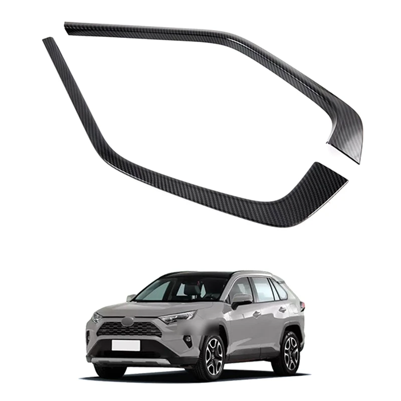 ABS For Toyotarav4 2021 Accessories Car Front Bumper Decoration Cover Styling Grille Trim Strips Grill Protector Accessories