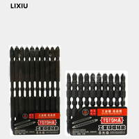 LIXIU 10PCS Screwdriver Bit Set Tungsten Steel Screwdriver S2 Strong Magnetic Impact Phillips Bit Impact Drill Bit Screw