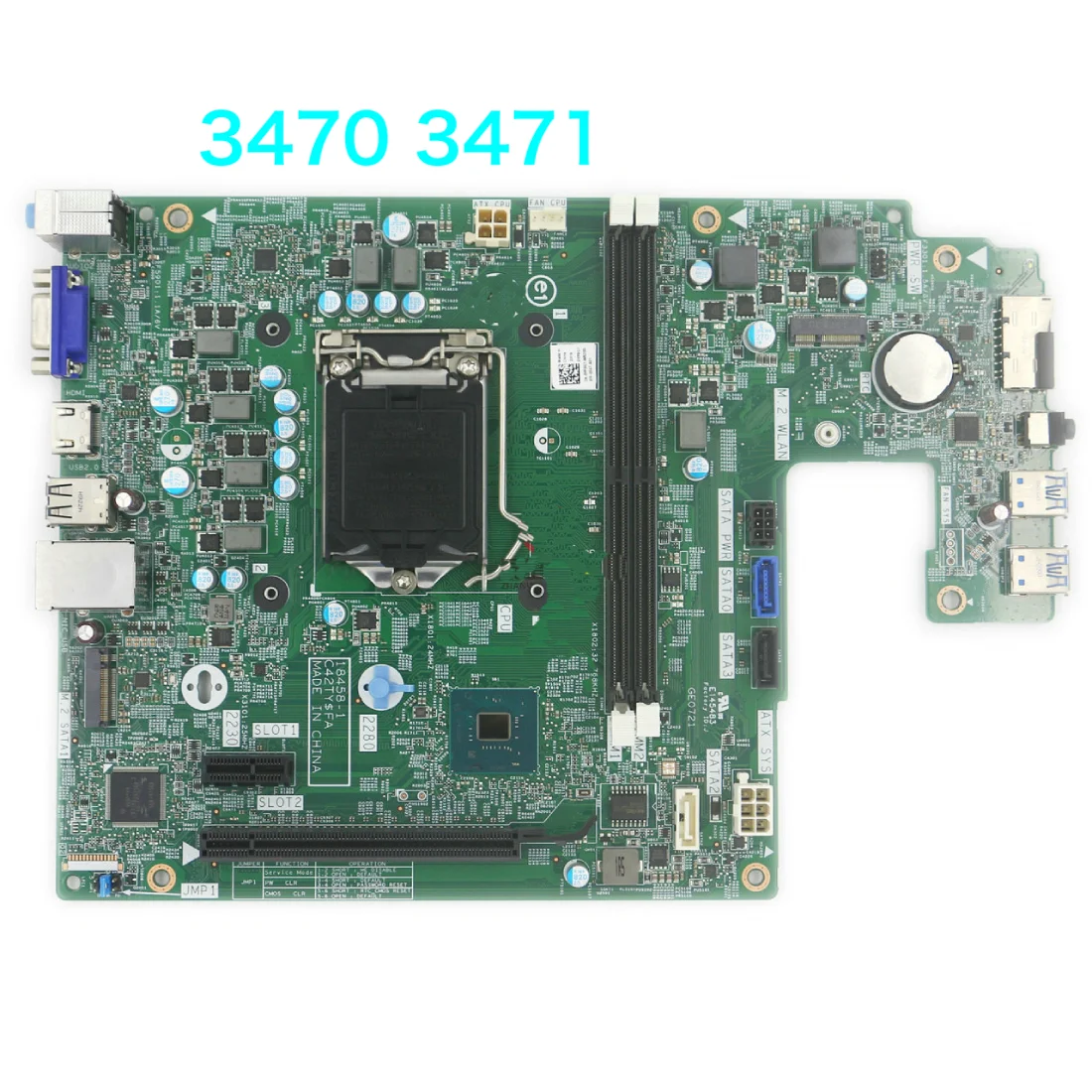 

18458-1 Suitable For Dell 3470 3471 Motherboard CN-0RXWM7 0RXWM7 RXWM7 3NJH0 03NJH0 YP9G7 0YP9G Mainboard 100% tested fully work