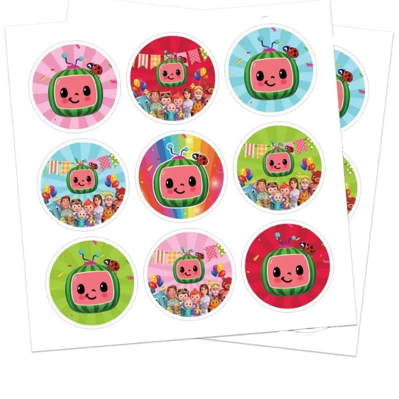 Cocomelons Birthday Party Decorations Handbags Baby Shower Decorations Candy Box Cartoon Anime Pattern Printed Paper Bag Gifts view 5