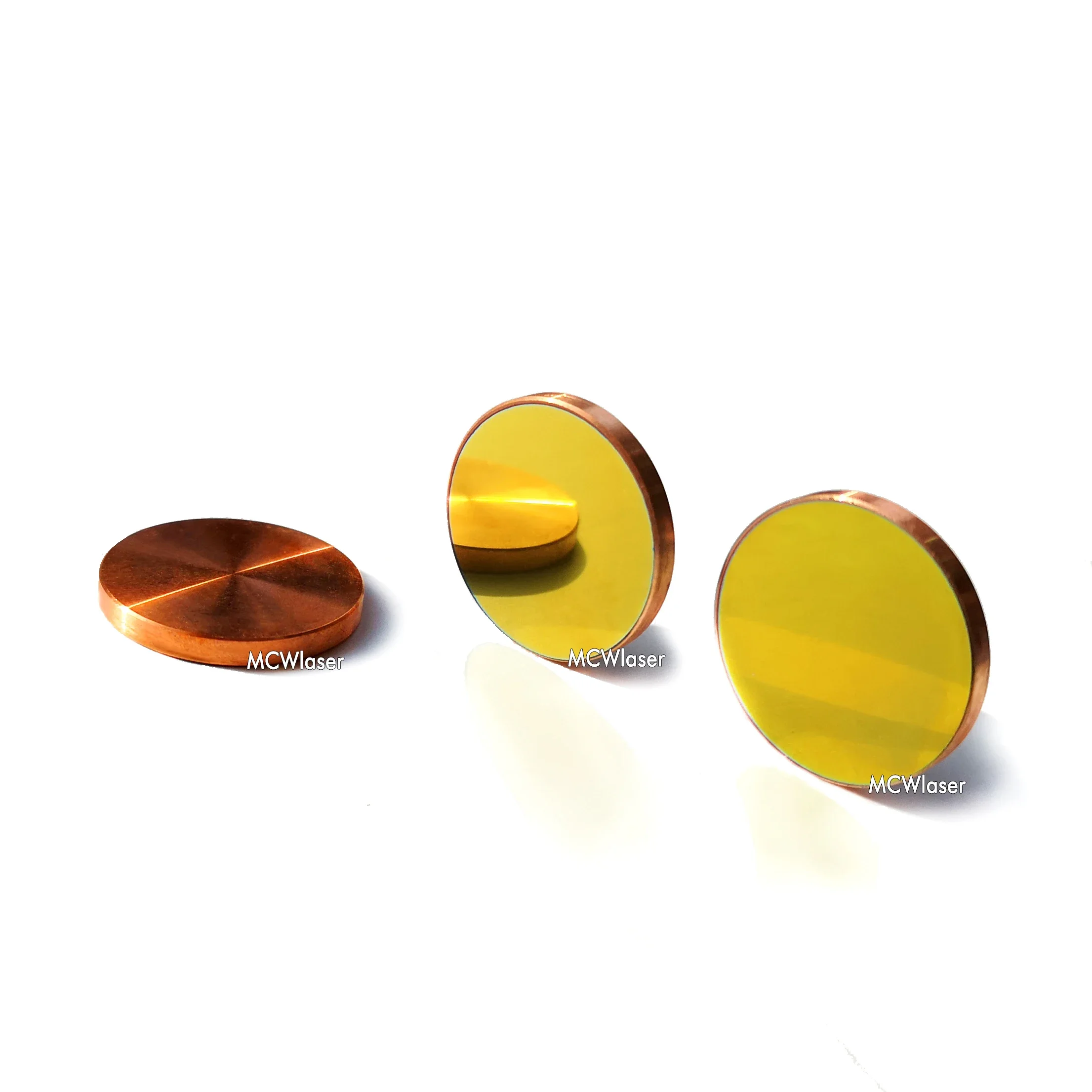 

Set of 3 HQ Cu Copper Reflection Mirrors, 20mm for CO2 Laser Engraving/Cutting Machine, Power of 40-200W, Laser 10.6um