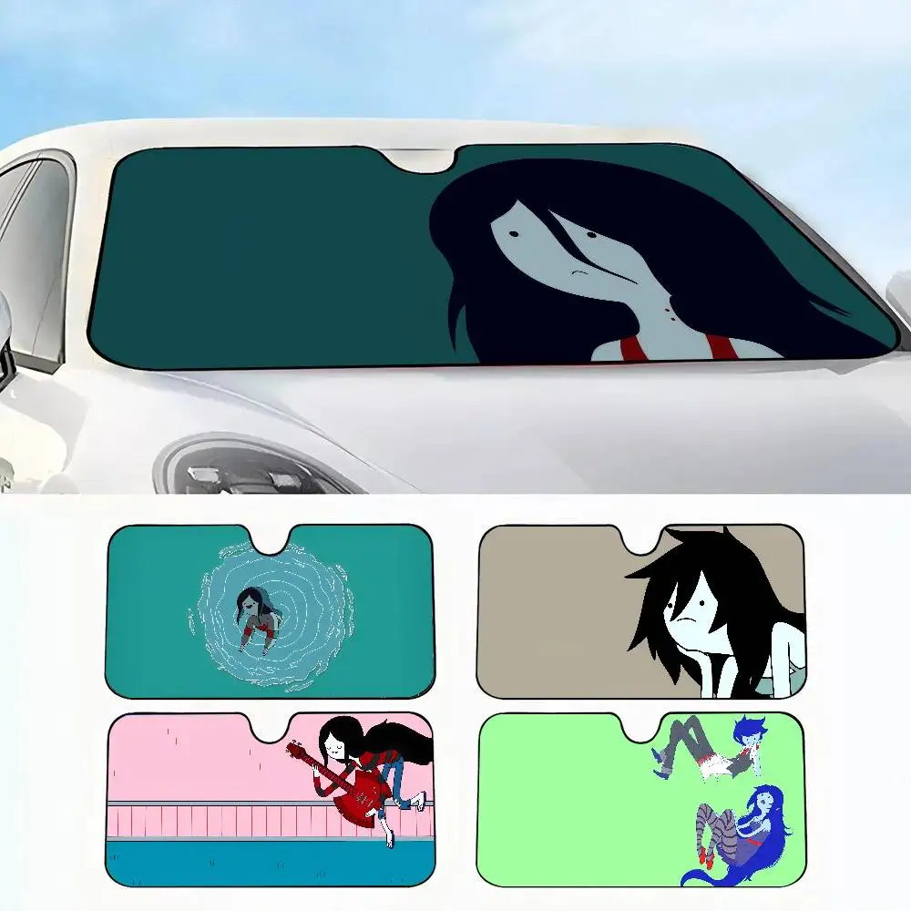 

cartoon A-Adventure Time Car SunShade Car insulation windshield sunshade, UV blocking sunshade protector