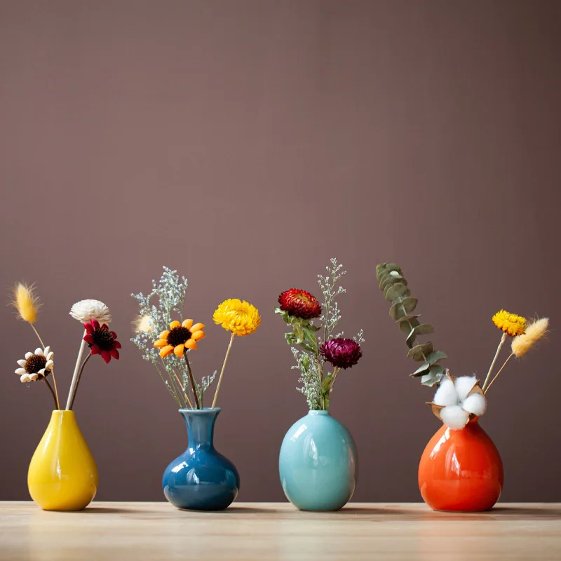 Vasi da fiori moderni per case, decorazione del soggiorno, vaso in ceramica creativa, accessori per la casa