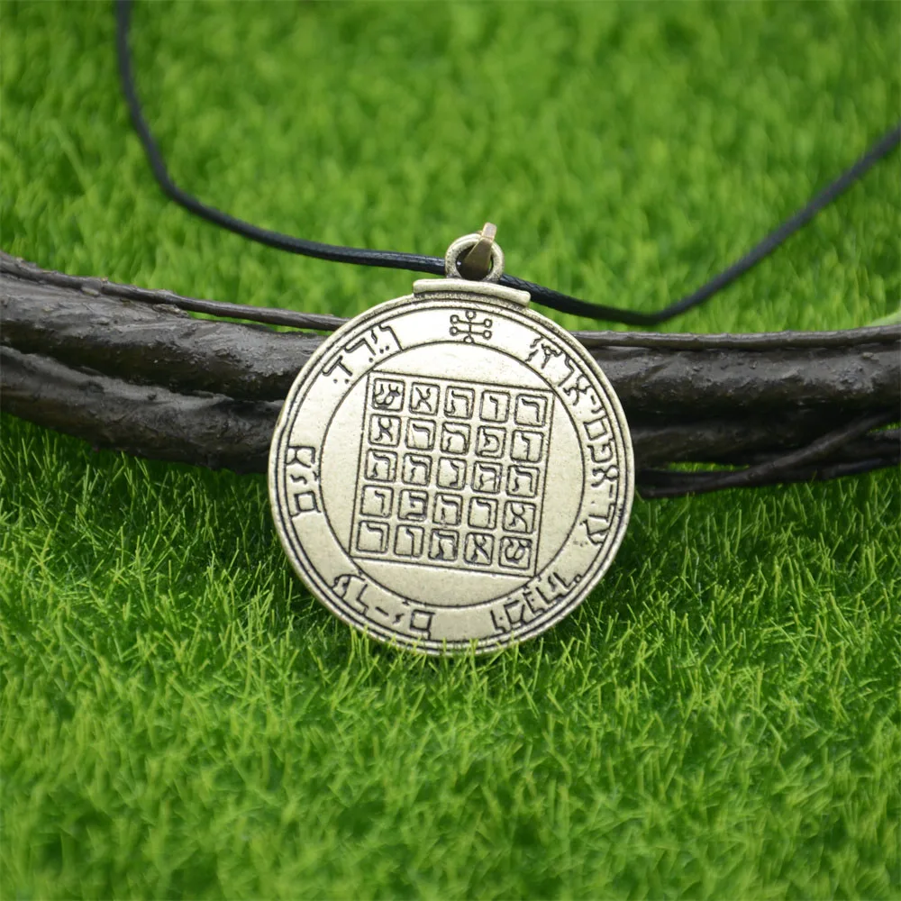 Nostalgia Pentacle Of Saturn Key Of Solomon Seal Pendant Wicca Pagan Talisman Amulet Vintage Necklce Men Women Jewelry