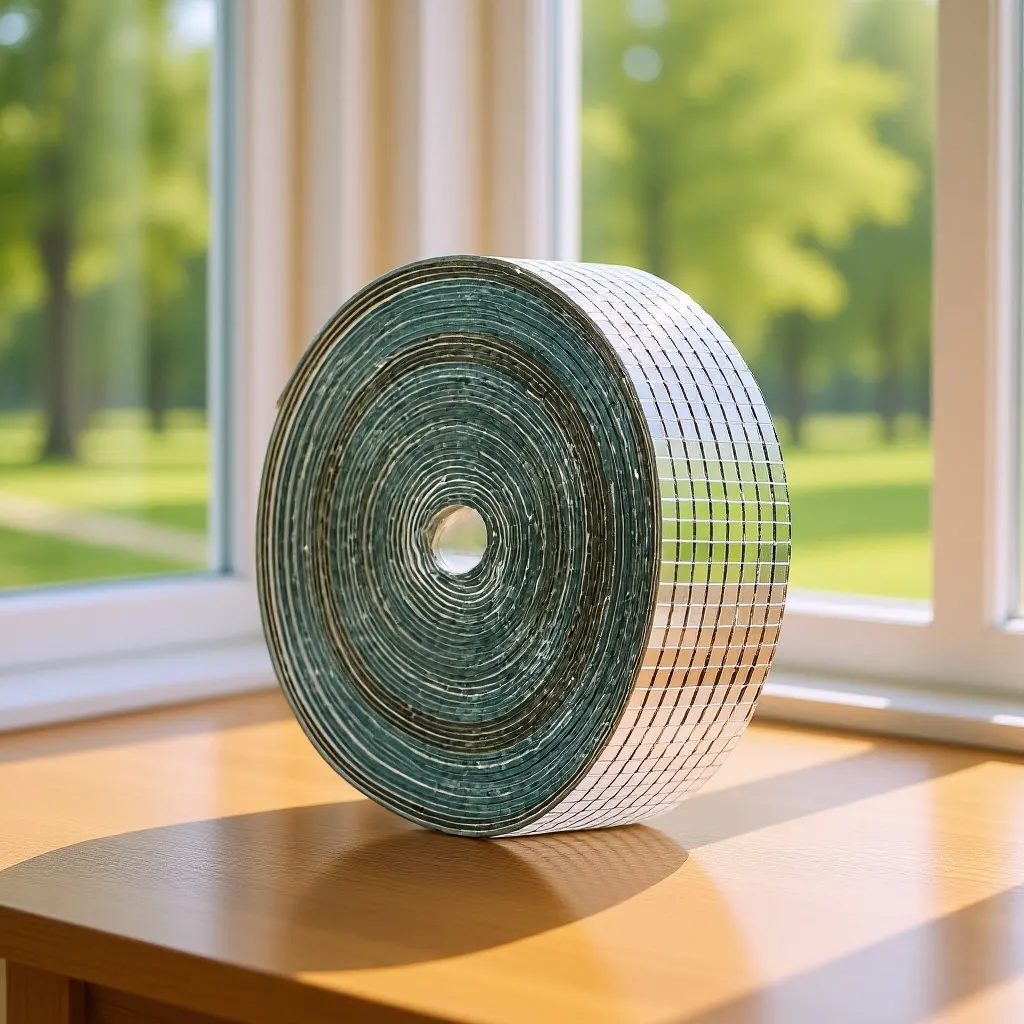 

1 рулон наклеек-зеркал из стекла без запаха, водонепроницаемые, мозаичные, для кухни, ванной, гостиной, спальни, отеля