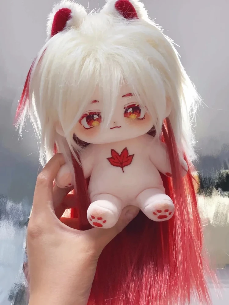 

Game Genshin Impact Kaedehara Kazuha Long Hair 20cm Plush Dolls Toy Nude Doll Plushie Cosplay 6252 Kids Gift