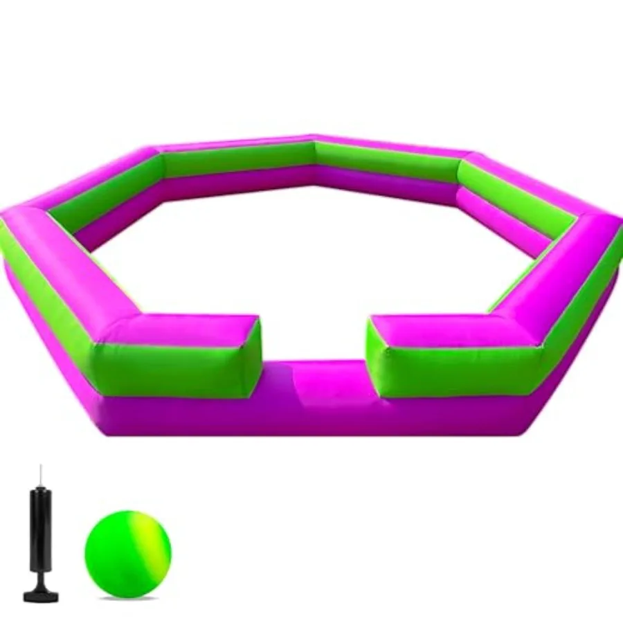 20피트 풍선 가가볼 풀장 (가가볼 포함) 실내/실외 스포츠, 학교/가족 활동, 간편 설치, 녹색/보라색