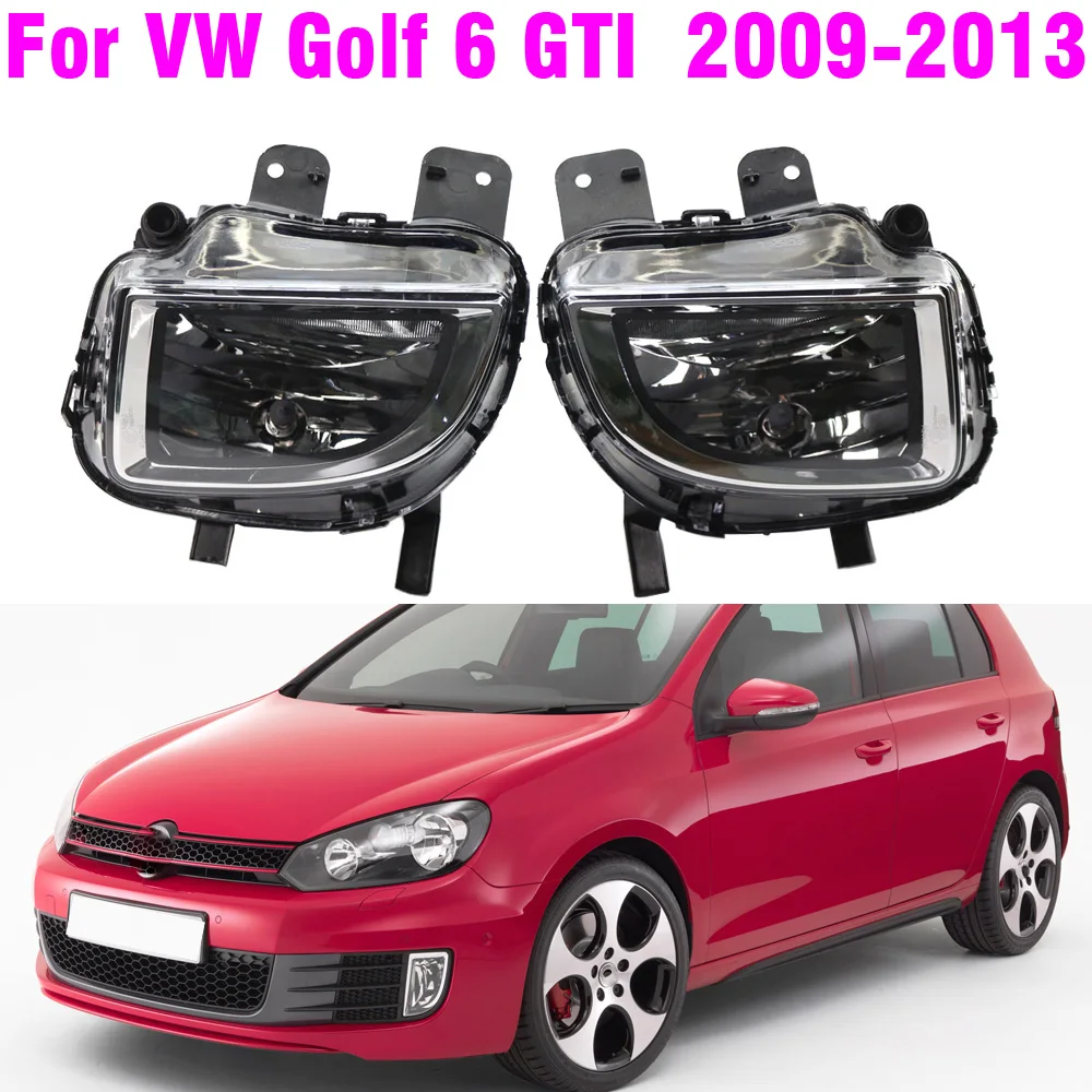 Car Front Bumper Fog Light Lamp For VW Golf 6 GTI MK6 Cabriolet 2009-2014 With Bulbs Left Right Car Styling