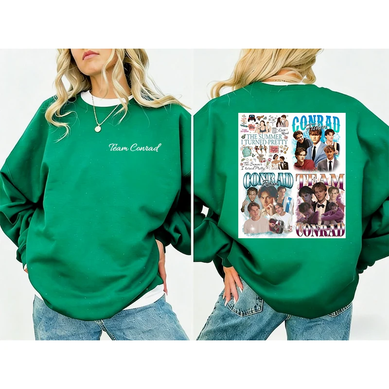 Equipe Conrad Camisola Poster Sweat Star Poster Moletom Banda Moletom O Verão Turned Pretty Gráfico Pulôver Moletom Com Capuz