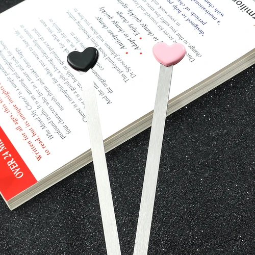 커플 스타일 북 마크 러브 메탈 북마크, 소년 소녀 친구용 선물 컬렉션, 기념일 문구, 귀중한 선물 