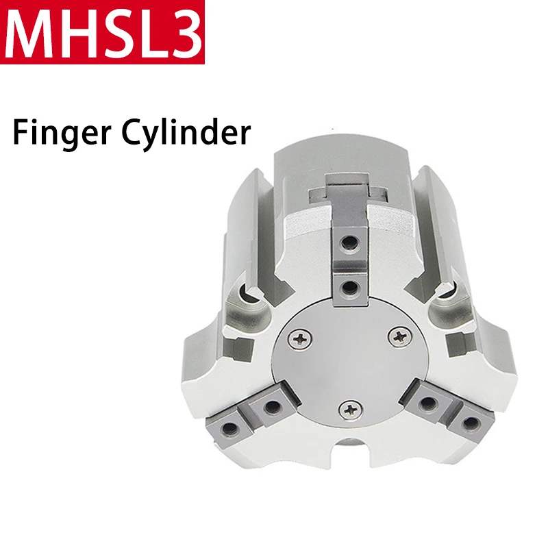 MHSL3 Pneumatic Three-Jaw cylinder MHSL3-16-125D  Finger Cylinder Parallel Clamp Manipulator Extended Opening Clamp