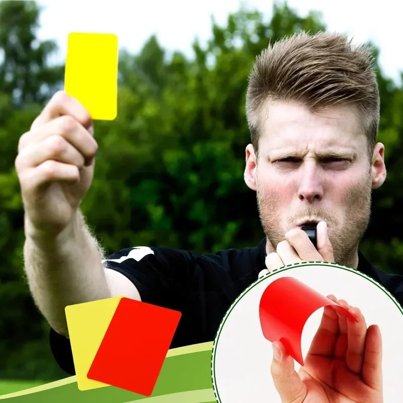 1set Referee Card Set Red and Yellow Warning Card Red and Yellow Card Record Book Soccer Sports Match Football Referee Aids