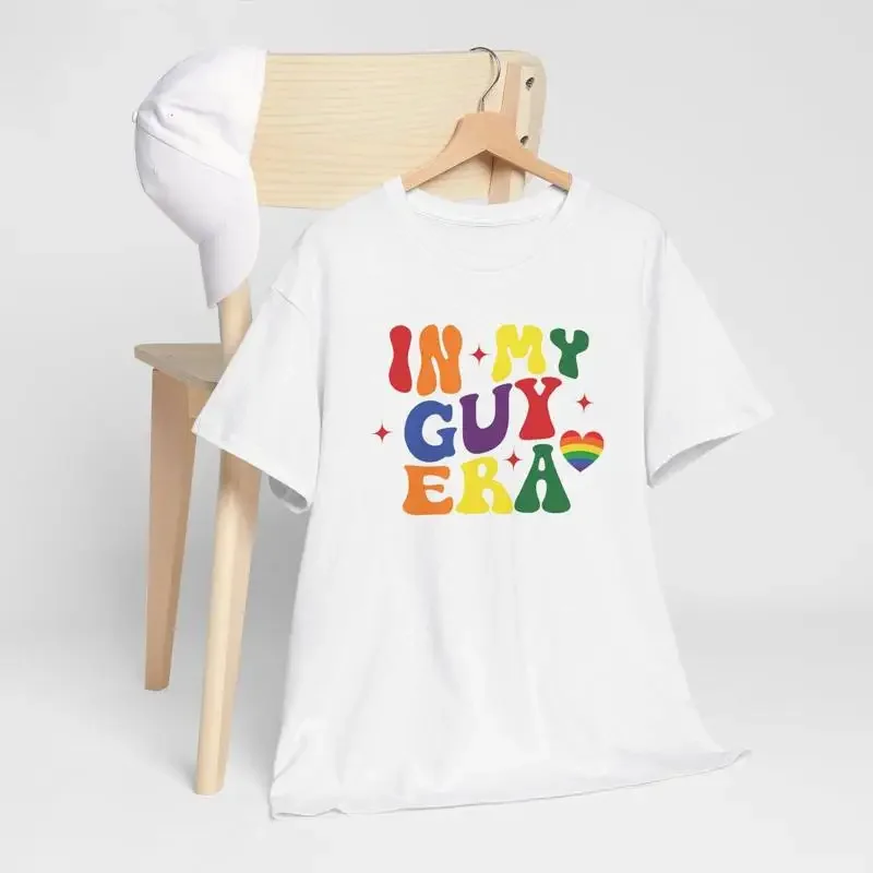 

In My Guy Era T Shirt LGBTQ Pride Gender Expression Rainbow Inspired Top Empowering StatemenT